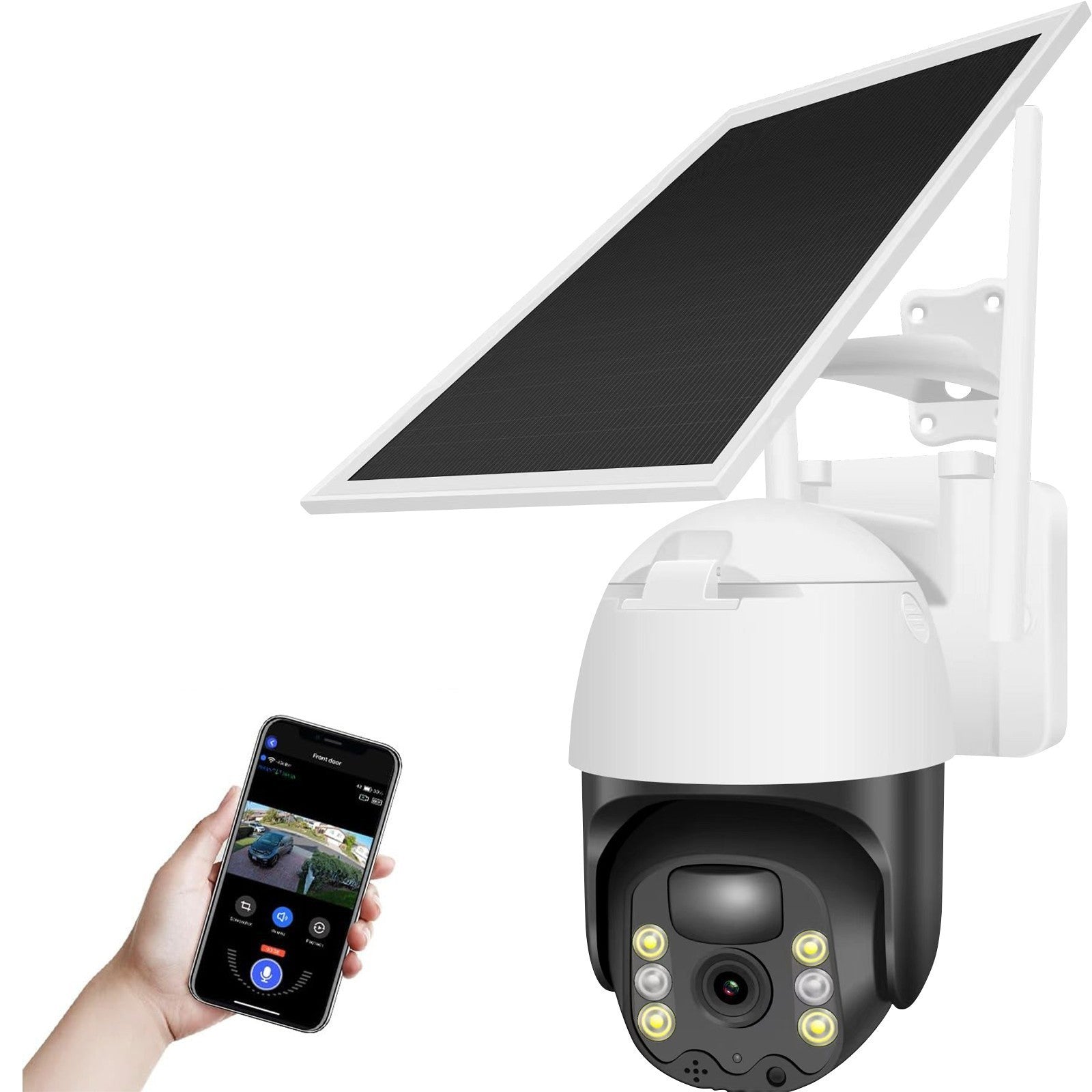 Security Camera  Solar System Battery Powered Wireless WiFi Outdoor