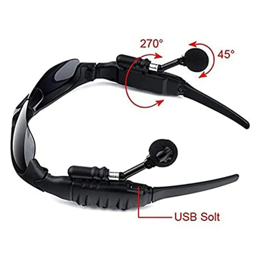 Hot Stereo Wireless Bluetooth-compatible 5.0 Headset Telephone Sport Driving Cycling Sunglasses Riding Eyes Glasses With Sun Len📲