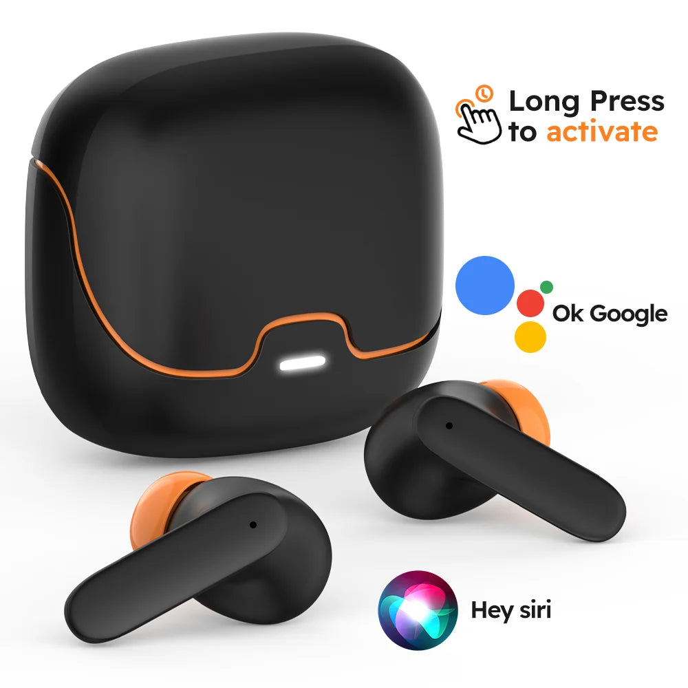 Bluetooth 5.4 TWS Wireless Bluetooth Earphones Ultra-low Latency Dual Microphone ENC Noise Cancelling in Ear Bluetooth Earphones📲